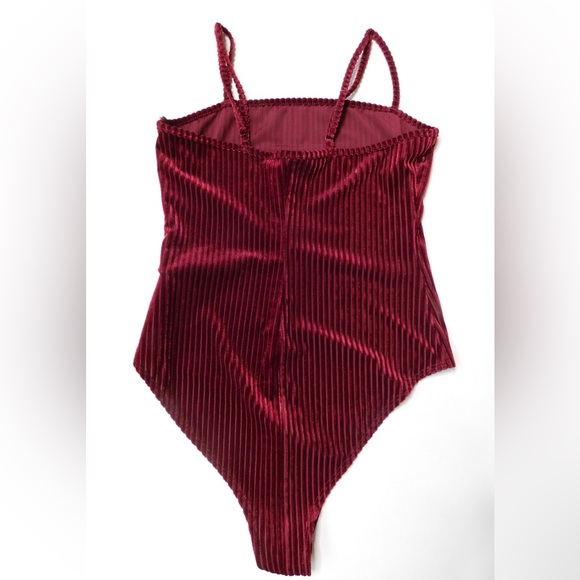 Burgundy Tank One-piece Top ( Small) - Picture 2 of 4